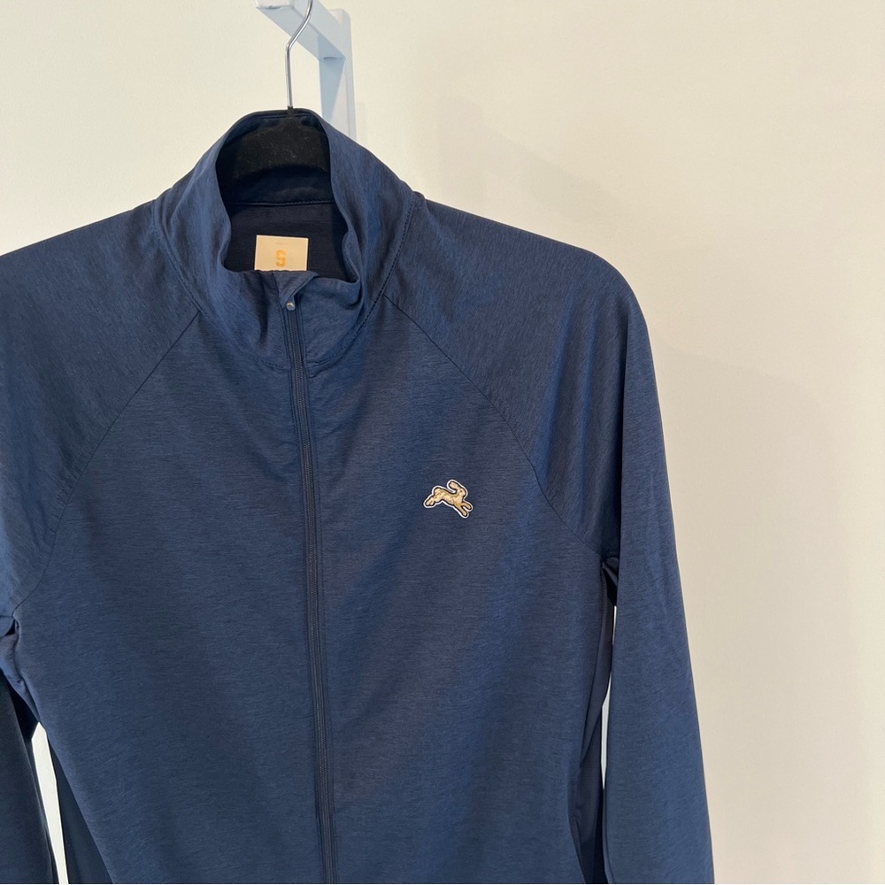 Tracksmith Navy Session Runners Jacket Full Zip Mens Sz Small - Picture 4 of 15